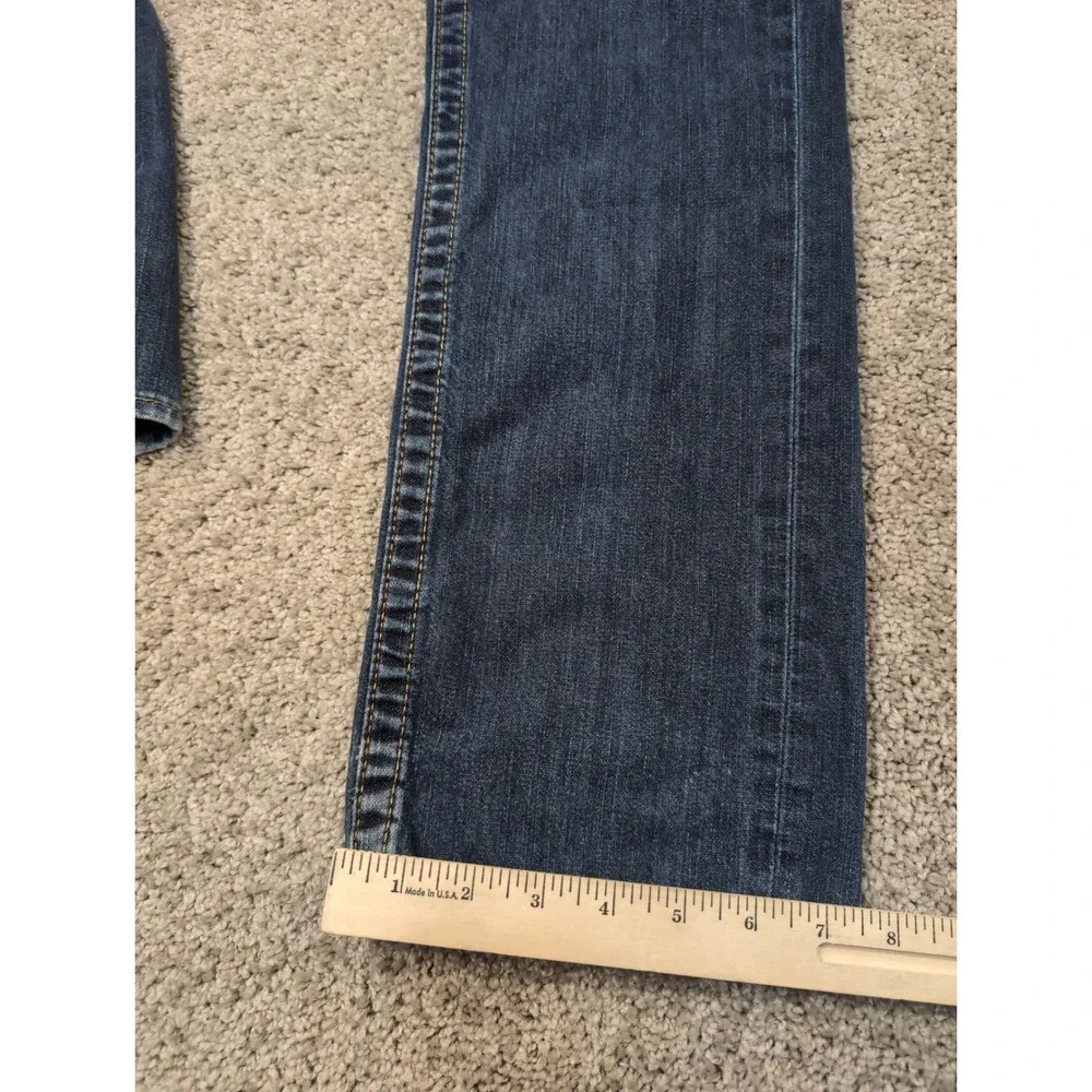 True Religion Jeans Mens 36 Straight Leg Dark‎ Wash Denim Pants Made Mexico
